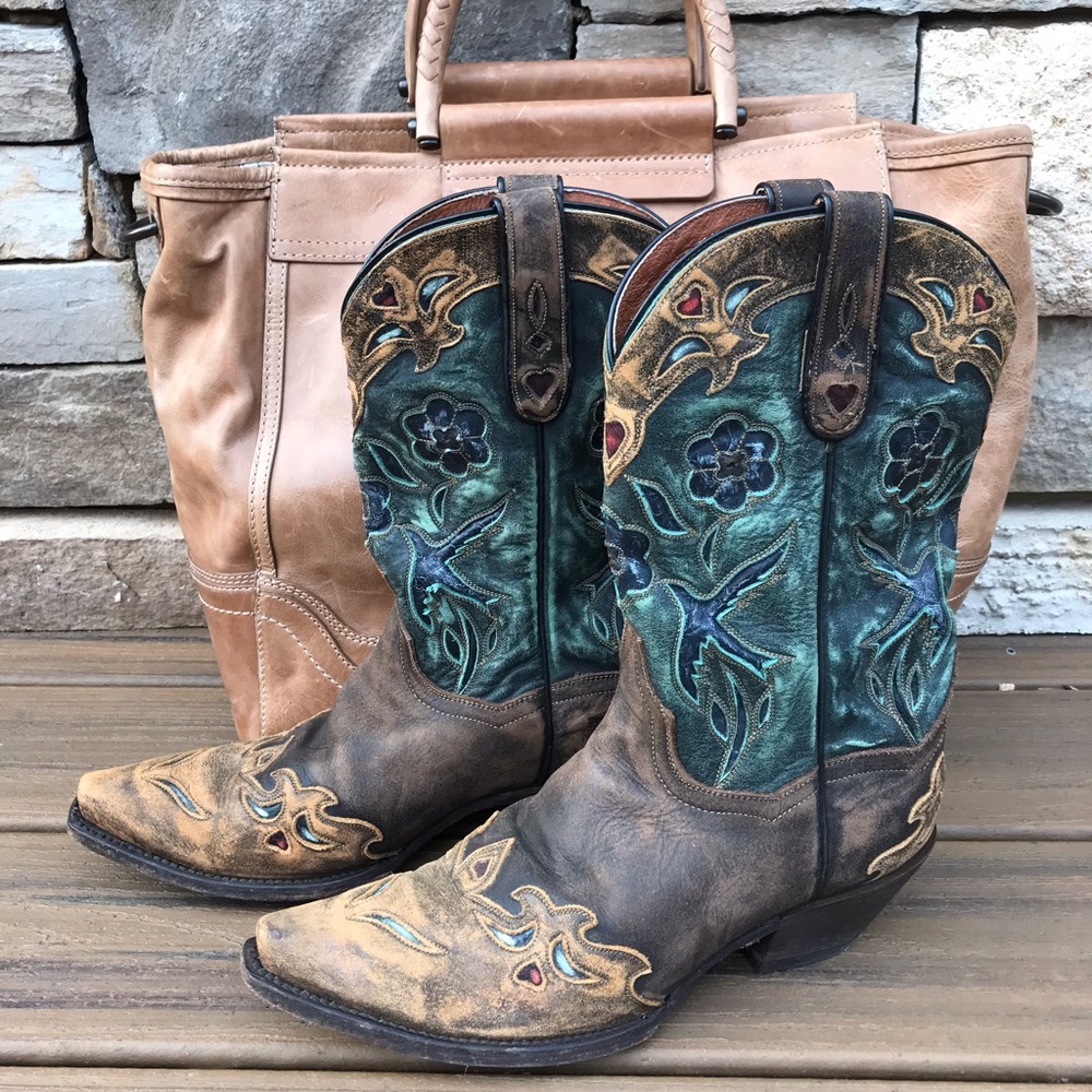 Dan Post Vintage Woman’s Bluebird Western Boots